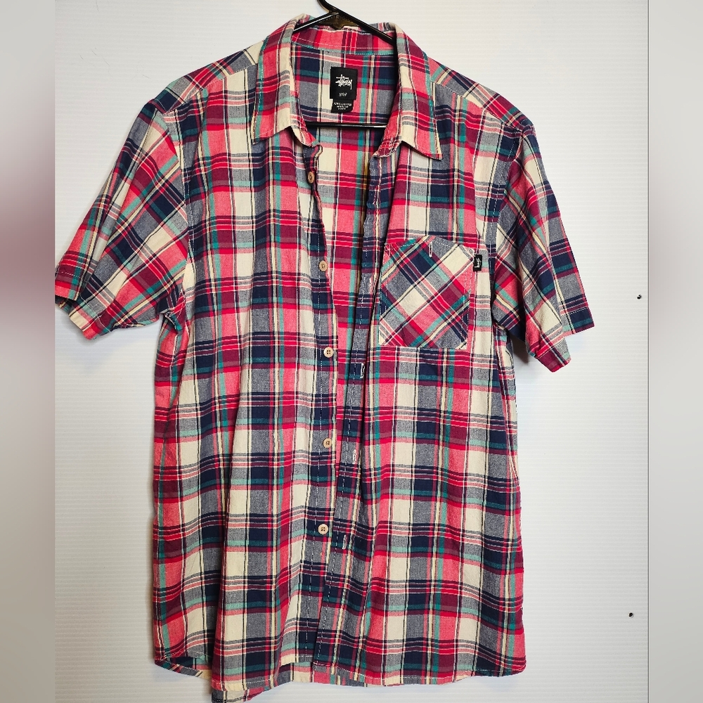 Stussy Men's Plaid Button up Shirt